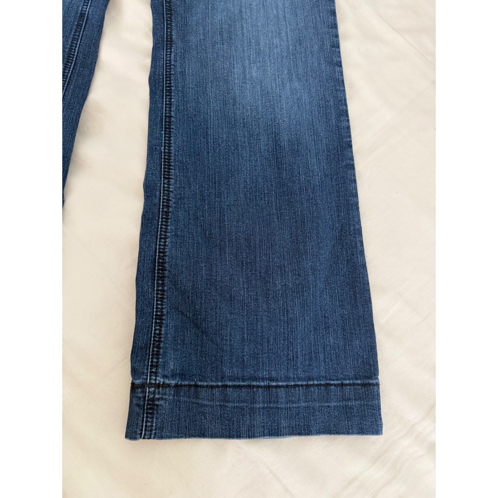 Ariat Trouser Jeans Womens 32R Wide Leg Western Cowgirl Denim - Picture 3 of 10